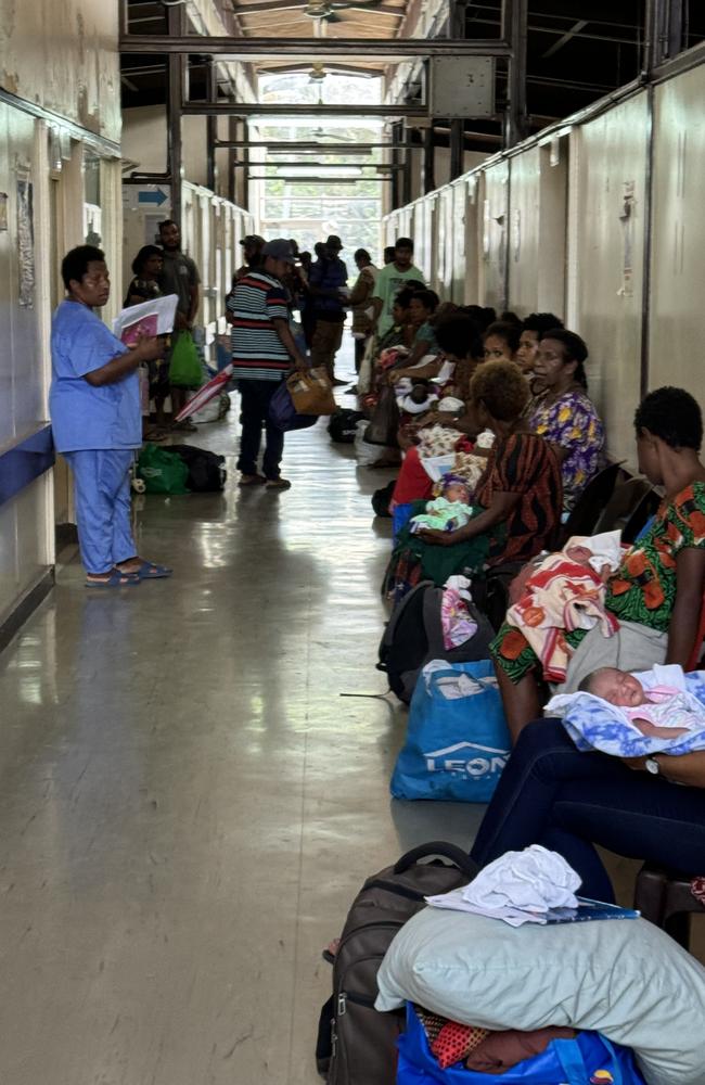 Patients at the Port Moresby Hospital. Picture: Supplied