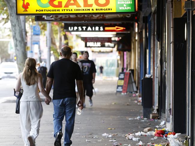 SYDNEY, AUSTRALIA - NewsWire Photos MARCH 2, 2025: Litter on Oxford Street this morning after the Mardi Gras parade last night.Picture: NewsWire / Damian Shaw