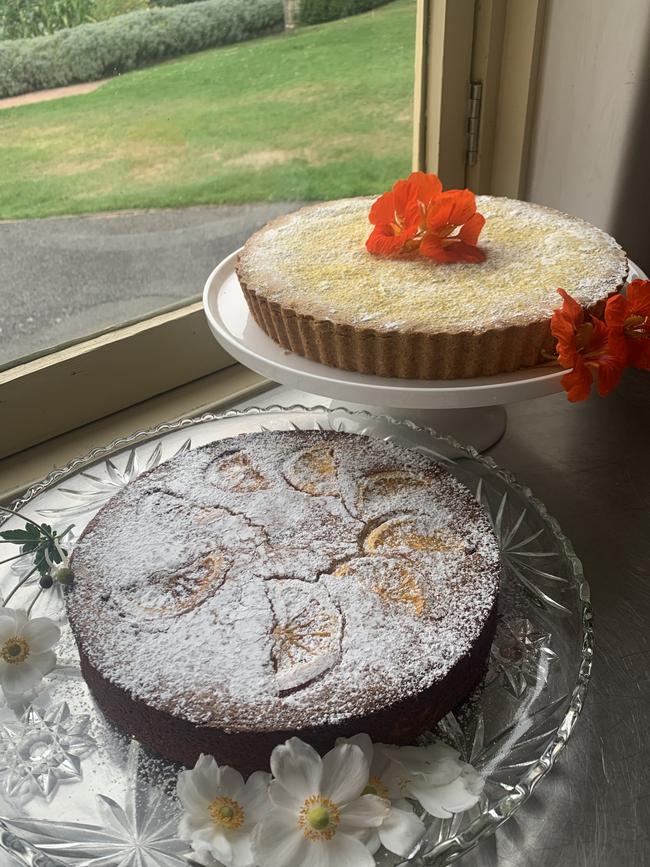 Novellino's Orange cake and Sicilian ricotta Cake. Picture: Supplied