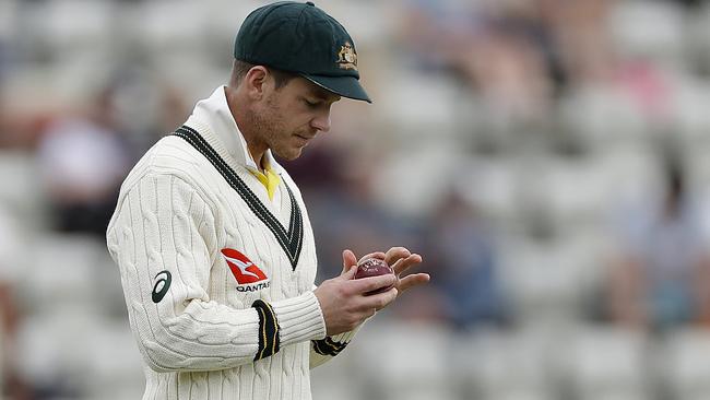 Tim Paine took in a Mancester City EPL game on Saturday.