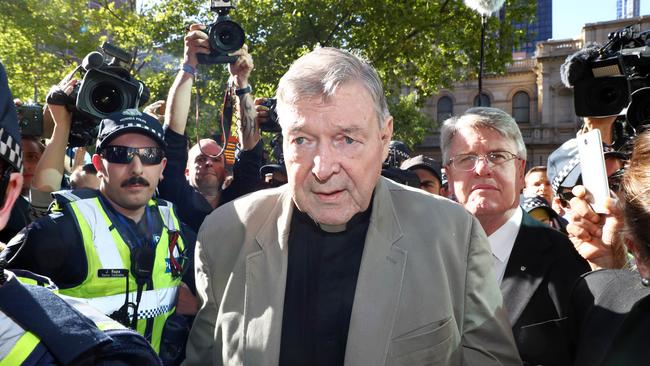 George Pell’s visitors are ‘incredibly impressed’ with his resilience. Picture: Aaron Francis