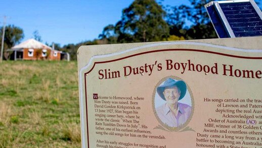 Slim Dusty’s home in greener times.