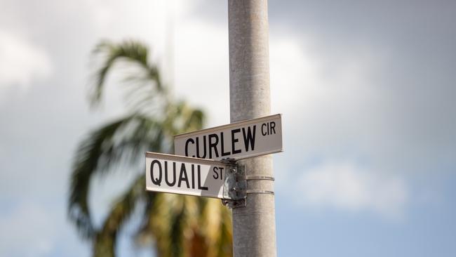 Footpath along Curlew Court in Wulagi has recently been removed. Picture: Floss Adams