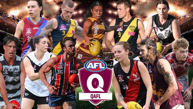 QAFL/QAFLW mid-season top 100 2024 cover art.