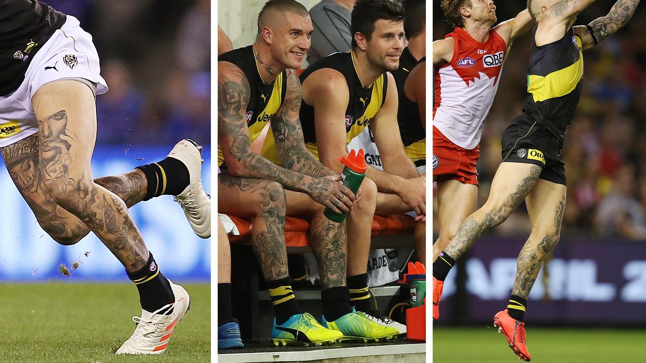 AFL 2019 Dustin Martin boots changing brands after tearing up 1.5 million Puma contract midgame switch Nike Adidas