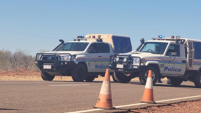 One person has died in a single vehicle crash along the Stuart Hwy near Tennant Creek. Police are investigating. Picture: SUPPLIED