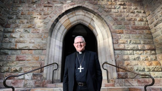 Archbishop Mark Coleridge he was shocked by the conviction and he hoped the legal system would deliver justice. Picture: Tara Croser.