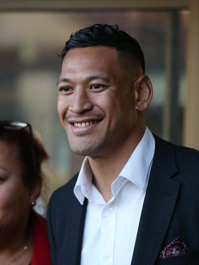 Israel Folau. Picture: David Swift