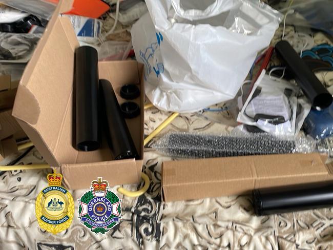 Photos from the raid. Picture: Queensland Police Service/Australian Border Force