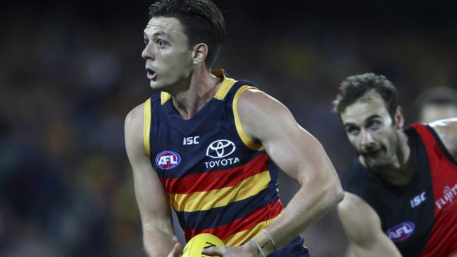 Jake Lever is waiting until the new CBA is ticked off before ramping up contract talks with Adelaide. Picture: Sarah Reed