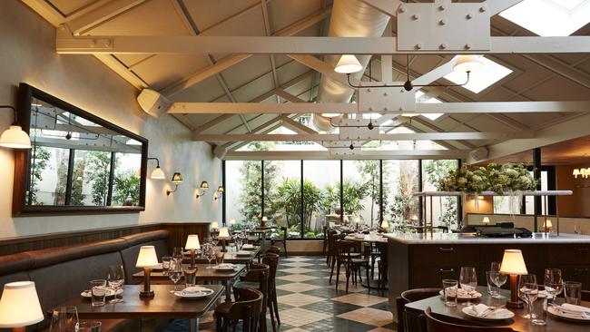 The interiors of the dining room at the Dry Dock.