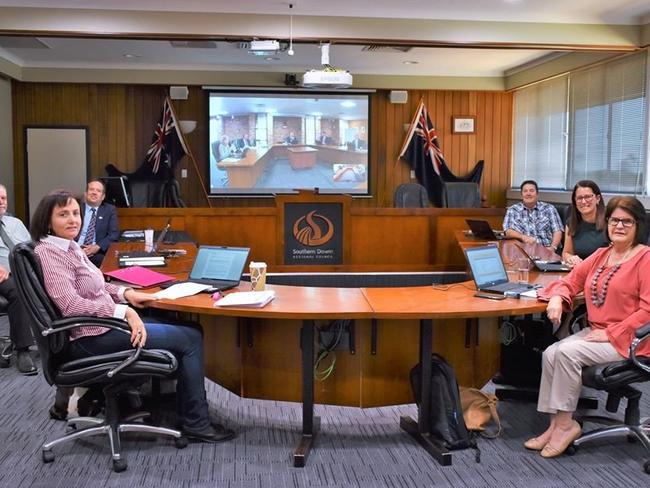 SOCIAL MEDIA IMAGE DISCUSS USE WITH YOUR EDITOR - First meeting of Southern Downs Regional Council with Vic Pennisi as Mayor