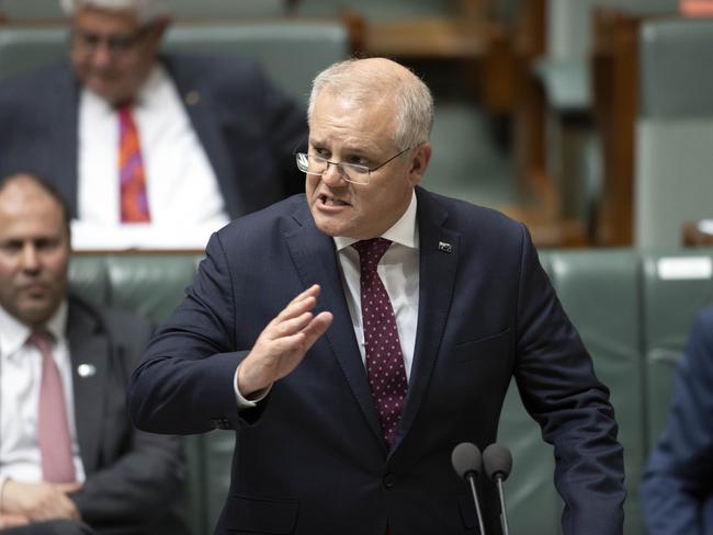 Prime Minister Scott Morrison has pushed for travel caps to be eased. Picture: NCA NewsWire / Gary Ramage