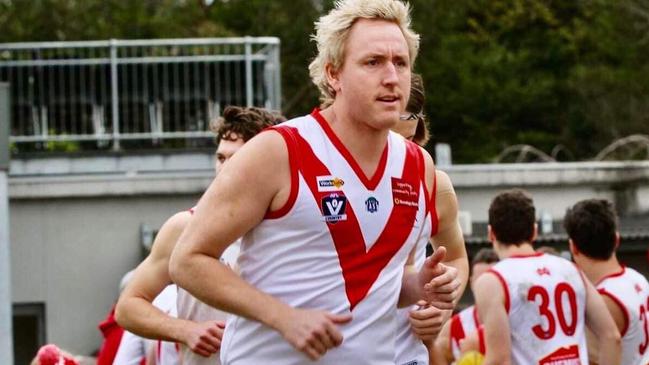 Olinda-Ferny Creek ruckman Sean Atkinson has joined Chirnside Park. Picture: Olinda-Ferny Creek FC