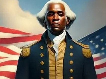 AI generated black George Washington image. Picture Supplied.