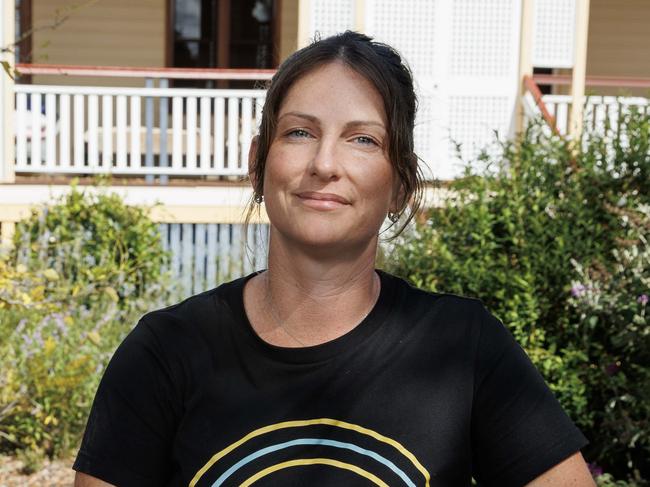 Former teacher Julie Tayyah at home in Maleny, who has opened up on the challenges teachers face which lead to burnout and stress. Picture Lachie Millard