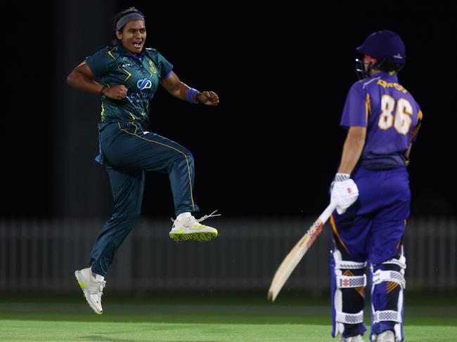 Pandey was named in the Women’s Premier League team of the tournament this year. Picture: Queensland Cricket