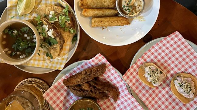A selection of Bar Kokomo's food in Darwin city. Picture: Kate Dinning