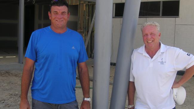 Kids Academy Hope Island operator Scott Hookey (left) and its landlord John Whitelaw whose court battle has forced the childcare centre to suddenly close. Picture: Supplied