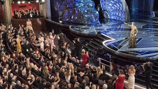 Best actress winner Frances McDormand shared her triumph with all female nominees. Picture: Getty Images