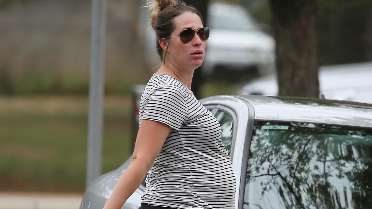 Pictures of a heavily pregnant Vikki Campion exposed the scandal. Picture: John Grainger