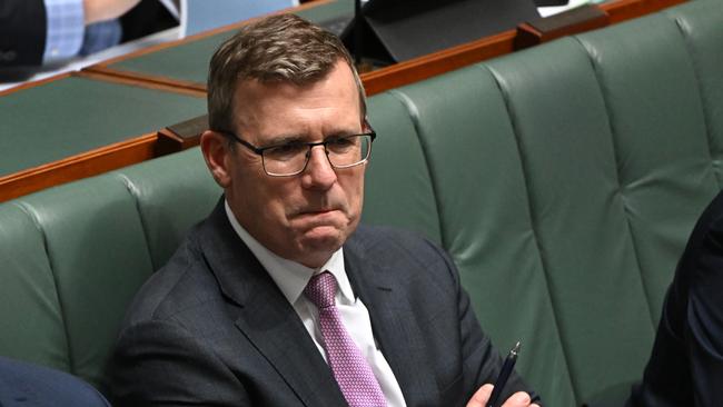 Former human services minister Alan Tudge in parliament. Picture: AAP