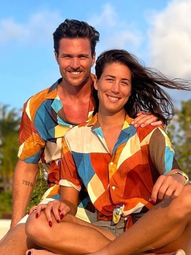 Muguruza with fiance Arthur Borges. Photo: Instagram.