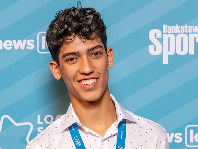 AAP.LOCAL SPORTS STAR AWARDSAiden Princena-white, Athletics - 2019 Junior Sports Star Winner for Rouse Hill Times poses for a photo at Bankstown Sports Club Grand Ballroom on Wednesday, 23 October 2019.  (AAP IMAGE / MONIQUE HARMER)