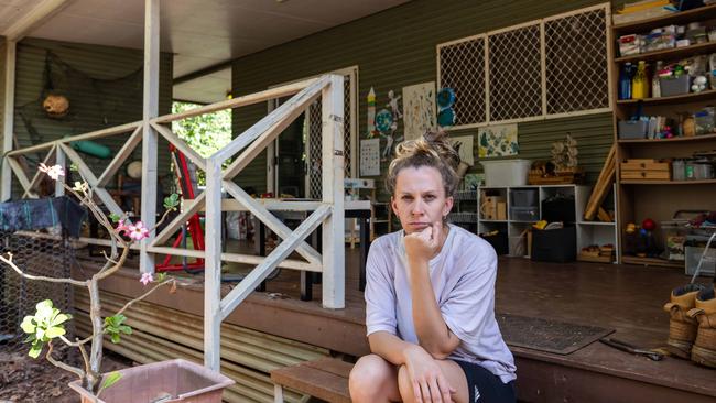 Teacher Michelle Kmon has been voluntarily teaching students on the remote Cobourg Peninsula. Picture: Helen Orr