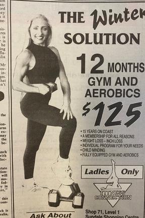 Aerobics was hugely popular in the mid-1990s. Advertisements in the Gold Coast Bulletin, August 1995. Gold Coast History.