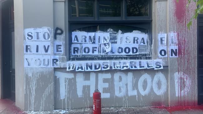 Richard Marles' Geelong office allegedly defaced by pro-Palestine supporters.