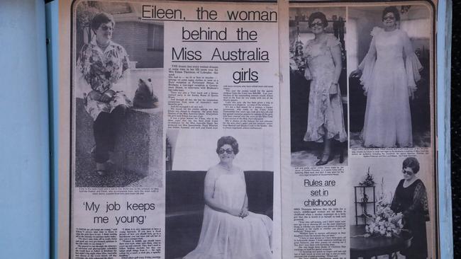 Eileen Thornton’s special scrapbook with articles from The Gold Coast Bulletin in 1978. Photograph : Jason O'Brien