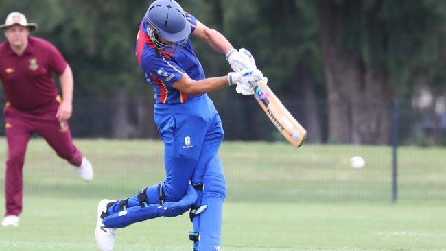 PENRITH PRESS/Sydney Shires Cricket, Ron Routley Oval, Concord.  First-grade game of cricket in the Sydney Shires Tournament, Burwood Briars vs Epping. (IMAGE / Angelo Velardo)