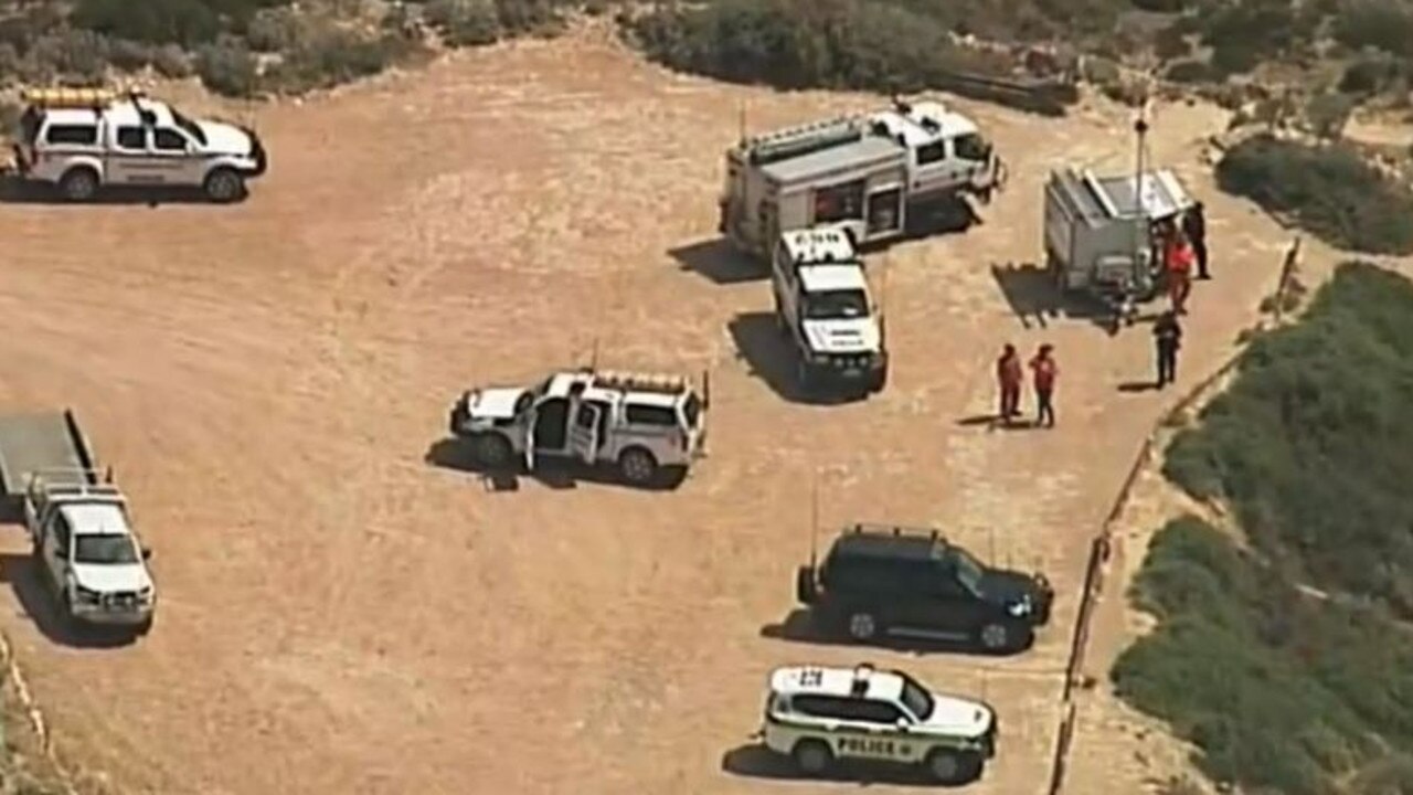 Witnesses saw the surfer being pulled underwater by a shark, believed to be up to 4.5m in size, on Tuesday morning. Picture: Supplied / Channel 9