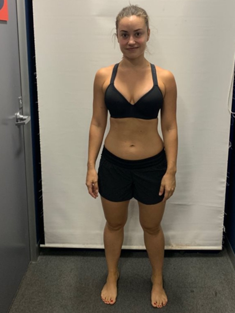Paris weighed 66.8kg before she joined Vision Personal Training.