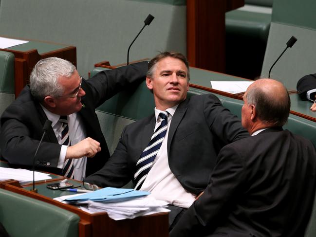 Independent MP's Andrew Wilkie, Rob Oakeshott and Tony Windsor who supported Julia Gillard’s minority government. Picture: Supplied