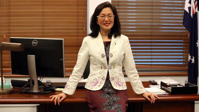 Gladys Liu in her office at Parliament House in Canberra. Picture: Kym Smith