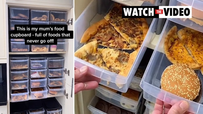 Mum’s shocking fast-food pantry goes viral