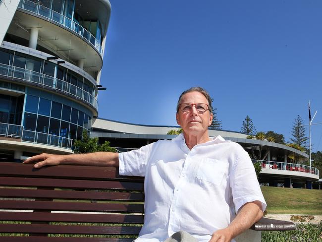 Former National Service veteran Peter Murphy has questioned a change in long-standing traditions at Twin Towns such as removing your hat when entering the premises and playing of the Ode at 6pm. Photo: WENDY POWICK