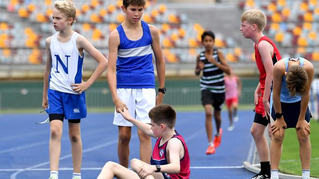 GPS track and field championship sportsmanship. Picture, John Gass