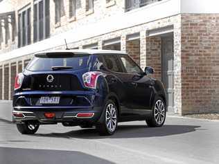 The star of the relaunched SsangYong range is the Tivoli compact SUV, which starts from $23,490 drive away. The range-topping two tone version is $34,490. Picture: Ssangyong