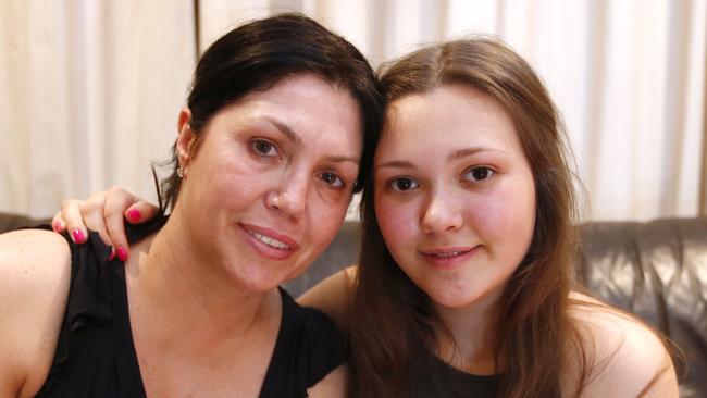 Roberta Williams with daughter Dhakota Willimas. Roberta Williams poses up exclusively for The Daily Telegraph after her daughter, Danielle Stephens was granted bail after being charged with attempted murder of a Melbourne man. Picture: Bradley Hunter