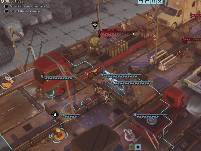 A screenshot from XCOM: Chimera Squad. Source: Supplied.