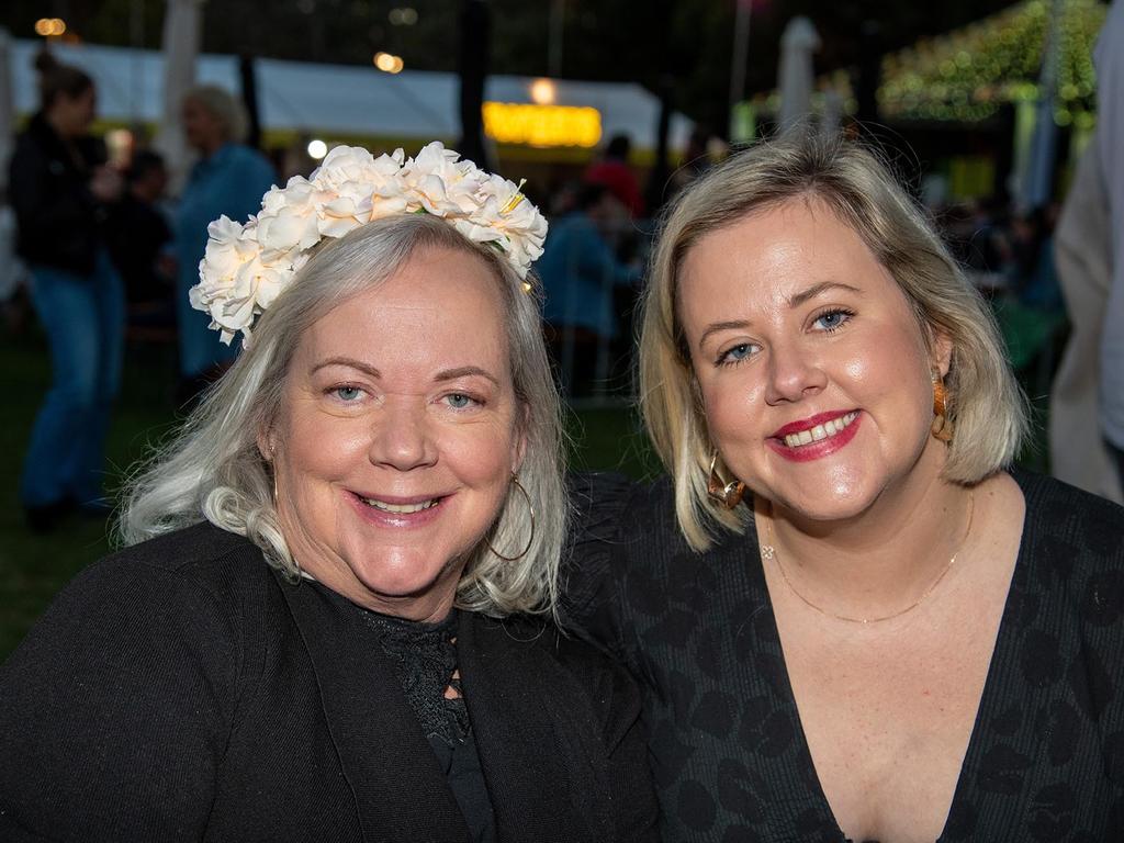 Deborah Hughes (left) and Caitlin Carr. Festival of Food and Wine, Queens Park, Toowoomba Carnival of Flowers. Friday September 9, 2022 Picture: Bev Lacey