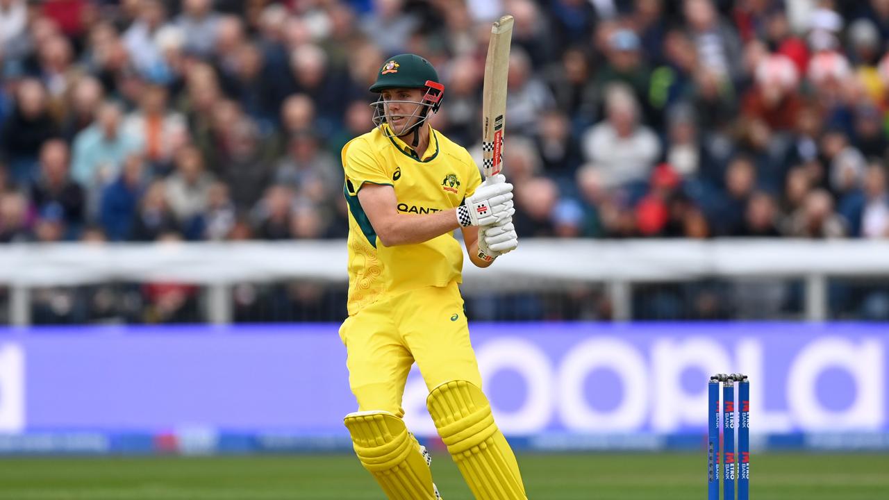 Cameron Green of Australia bats during the 3rd Metro Bank ODI between England and Australia at Seat Unique Riverside on September 24, 2024 in Chester-le-Street, England. (Photo by Gareth Copley/Getty Images)