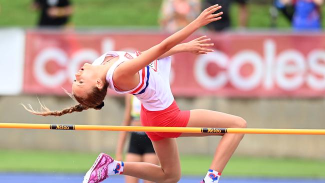 Lucia Barrington for Eastern Suburbs in the High Jump.