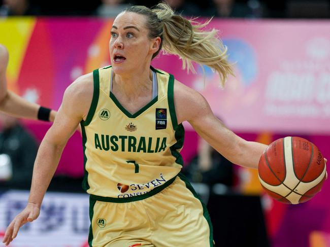 Opals captain Tess Madgen produced a masterpiece. Picture: AFP