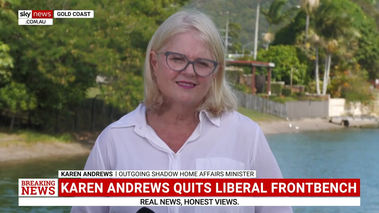 'I am standing back from the frontbench – very comfortably': Karen Andrews