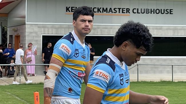 Norths pair Ben Te Kura, left, and Karl Oloapu made our Meninga Cup Team of the Week.