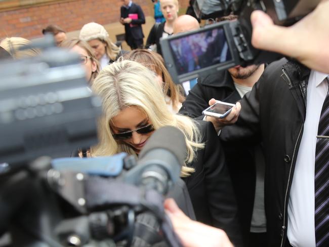 Roxy Jacenko leaves the Supreme Court after the sentencing.